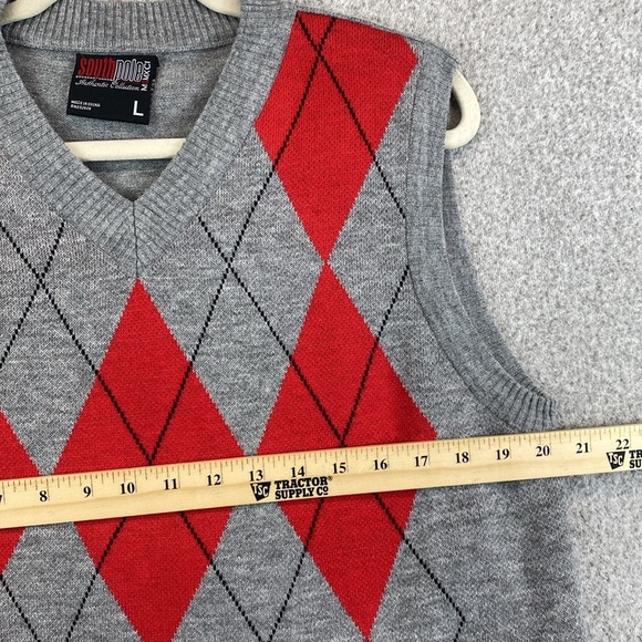 South Pole argyle sweater vest L - Picture 2 of 6